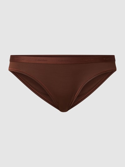 Calvin Klein Underwear Slip mit Logo-Bund Dunkelbraun 2