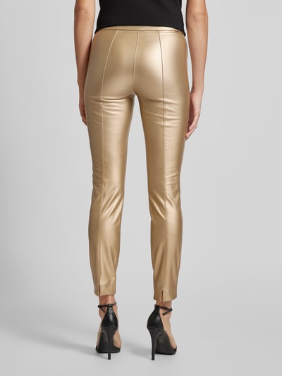 ROSNER Skinny Fit Hose mit seitlichem Reißverschluss Modell 'Alisa' Gold 5