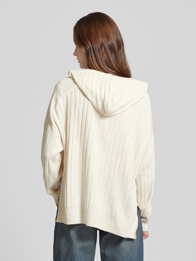 Only Comfort fit gebreide pullover met capuchon, model 'NEW TESSA' Offwhite - 5