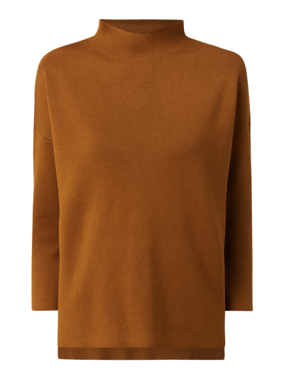 Jake*s Collection Oversized Pullover mit Stehkragen  Messing 2