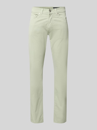 Produktfoto, Regular Fit Hose mit Eingrifftaschen Modell 'Lyon' von Pierre Cardin, mieszanka bawełny i elastanu, krój regular fit, wpuszczane kieszenie, szerokość w rozmiarze 32/32: 43 cm, długość wewnętrzna nogawki w rozmiarze 32/32: 79 cm, jasny pastelowy kolor, gładka tekstura