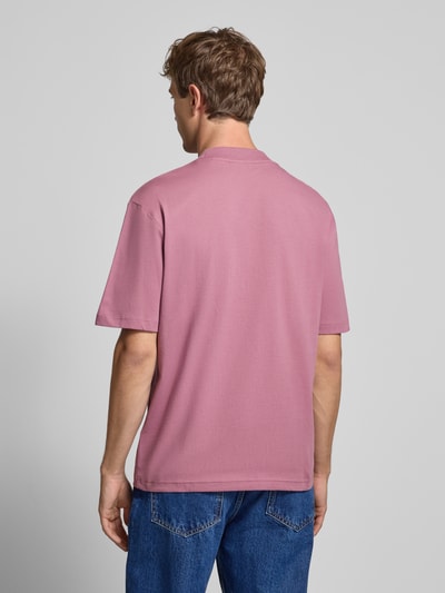 Hugo Blue Regular Fit T-Shirt aus reiner Baumwolle Modell 'NIEROS' Altrosa 5