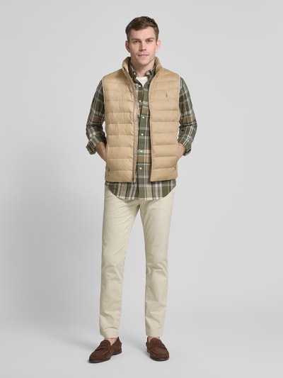 Polo Ralph Lauren Bodywarmer met labelstitching, model 'TERRA' Camel - 1