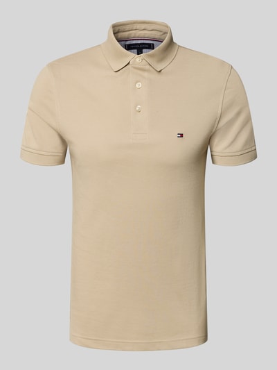 Tommy Hilfiger Slim Fit Poloshirt aus Baumwoll-Elasthan-Mix Beige 2