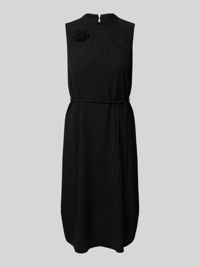 s.Oliver BLACK LABEL Knielange jurk van lyocellmix Zwart - 2