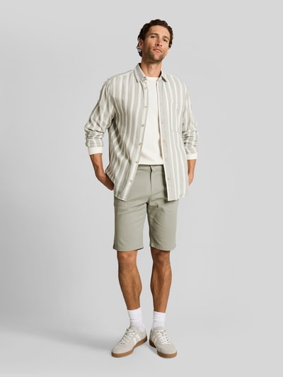Tom Tailor Slim Fit Chinoshorts aus reiner Baumwolle Mittelgrau 1