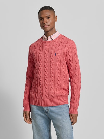 Polo Ralph Lauren Gebreide pullover met labelstitching Oudroze - 4