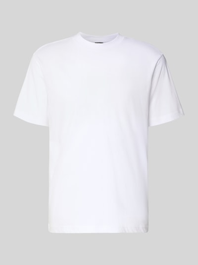 Produktfoto, T-Shirt aus Baumwolle mit Rundhalsausschnitt von G-Star Raw, biała bawełna, krój regular fit, długość tyłu w rozmiarze M: 70 cm