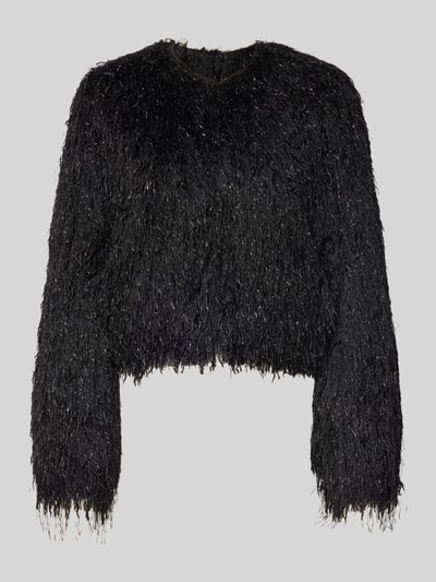 V by Vera Mont Jacke aus Effektgarn mit Rundhalsausschnitt Black 2