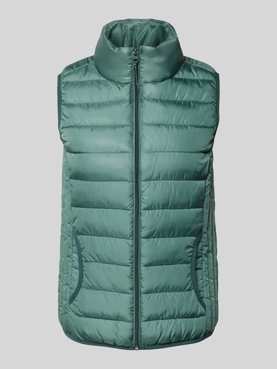 QS Bodywarmer met opstaande kraag en steekzakken Lichtgroen - 2