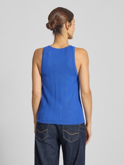 Selected Top z dzianiny o kroju regular fit z mieszanki wiskozy model ‘TRIXIE’ Królewski niebieski 5