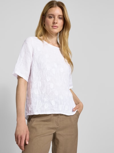 ZABAIONE Blouseshirt met ronde hals Wit - 3