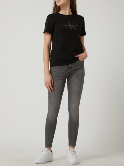 Calvin Klein Jeans Super Skinny FIt High Rise Jeans mit Stretch-Anteil Hellgrau 1