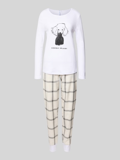 LOUIS & LOUISA Pyjama met motiefprint Wit - 1