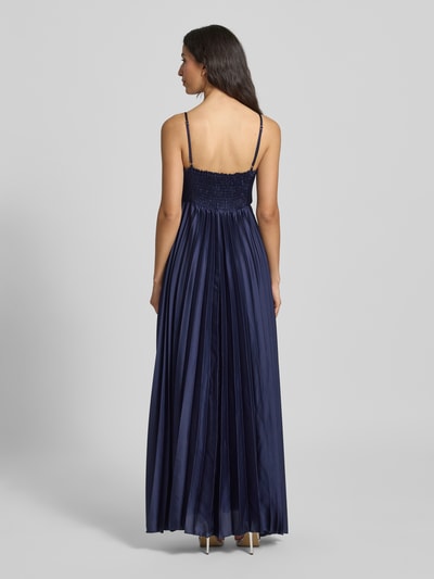 GUIDO MARIA KRETSCHMER WOMAN Abendkleid mit Plisseefalten Modell 'Sarina' Dunkelblau 5
