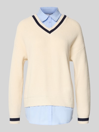 Mango Strickpullover im 2-in-1-Look Modell 'CHIARA' Beige 2