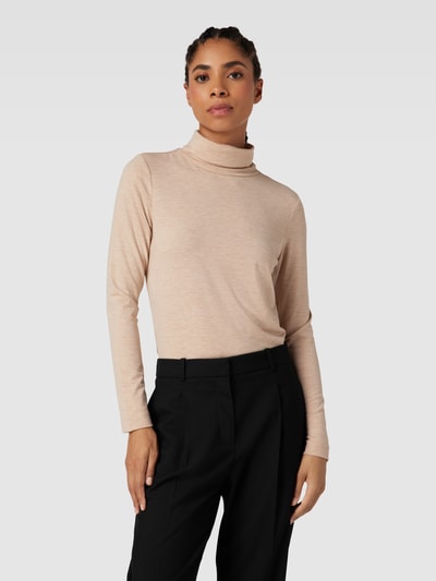 Christian Berg Woman Longsleeve mit Rollkragen Sand Melange 4