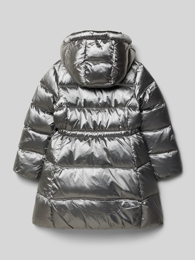 Polo Ralph Lauren Teens Regular fit lange donsjas in gewatteerde look, model 'Celia' Middengrijs - 3