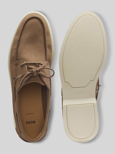 BOSS Bootsschoenen van suède Beige - 4