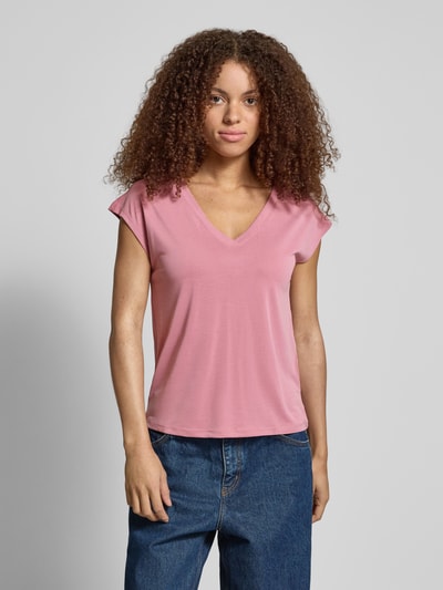 Only Comfort Fit T-Shirt aus Modal-Mix Modell 'FREE' Pink 4