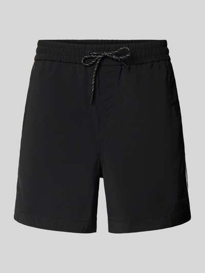 HUGO Regular Fit Shorts mit Label-Applikation Modell 'COLAS262S' Black 2