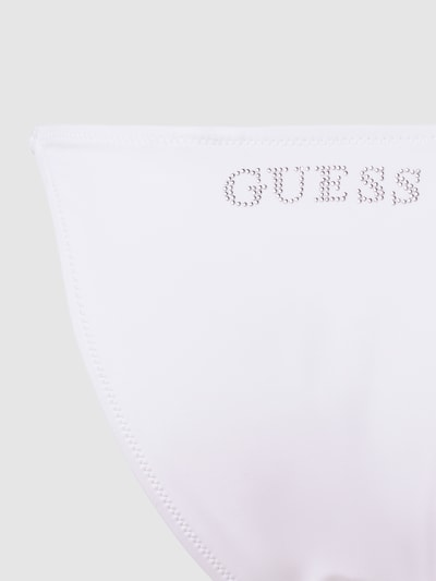 Guess Figi bikini z detalem z logo Biały 2