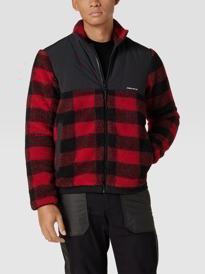MCNEAL Sherpa Jacket mit Kontrastbesatz Rot 4