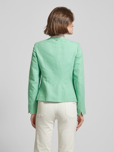 WHITE LABEL Blazer aus Leinen-Baumwoll-Mix mit Stehkragen Mint 5