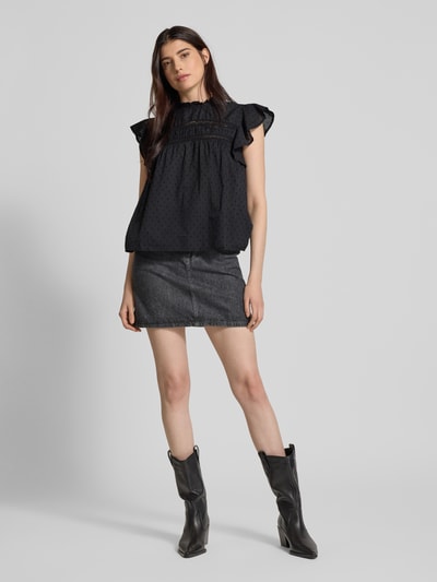 Vero Moda Regular Fit Blusentop aus reiner Baumwolle Modell 'TRINE' Black 1