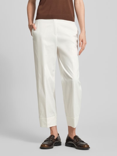 Marc Cain Relaxed Fit Hose mit Eingrifftaschen Offwhite 4