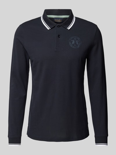 Christian Berg Men Poloshirt mit kurzer Knopfleiste Marine 2