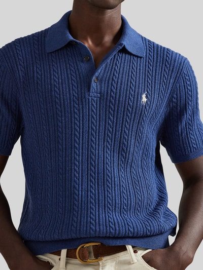 Polo Ralph Lauren Koszulka polo z czystej bawełny o kroju regular fit Granatowy 3
