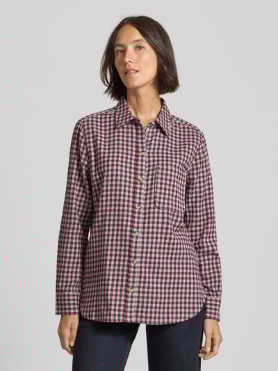 Christian Berg Woman Regular Fit Hemdbluse mit Brusttasche Kirsche 4