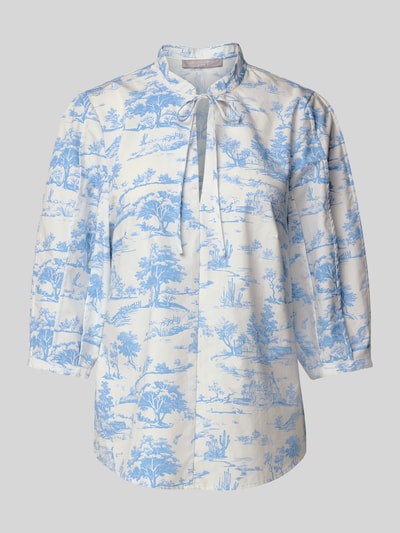 Christian Berg Woman Selection Regular fit blouse met druppelvormige hals Ecru - 2