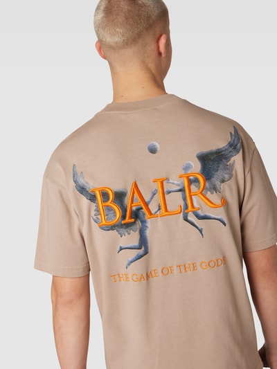 Balr. T-Shirt mit Label-Stitching Modell 'Game of the Gods' Beige 3