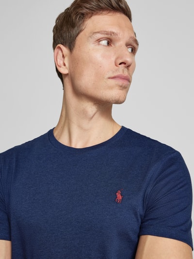 Polo Ralph Lauren T-Shirt mit Label-Stitching Marine Melange 3