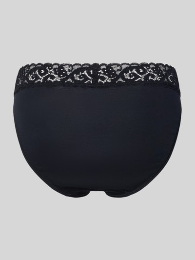 Hanro Slip mit Spitze Modell 'MOMENTS' Black 5