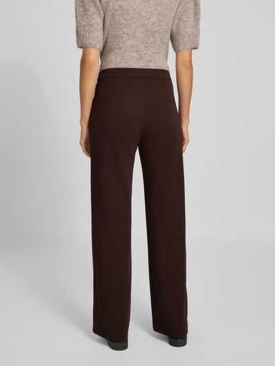 Raffaello Rossi Spodnie z szeroką nogawką i wpuszczanymi kieszeniami model ‘Palina’ Ciemnobrązowy 5