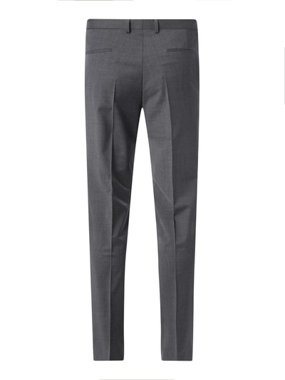 HUGO Pantalon van scheerwolmix, model 'Hesten' Antraciet - 3