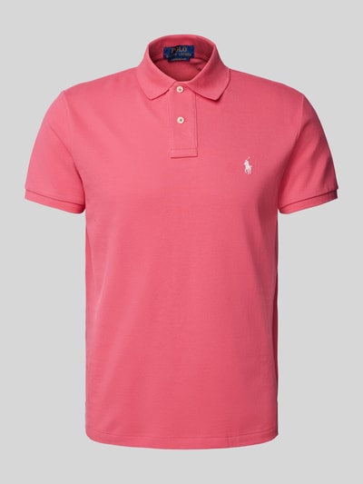 Polo Ralph Lauren Koszulka polo o kroju slim fit z wyhaftowanym logo Mocnoróżowy 2