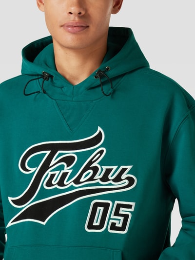 FUBU Hoodie met labelstitching Appeltjesgroen - 3