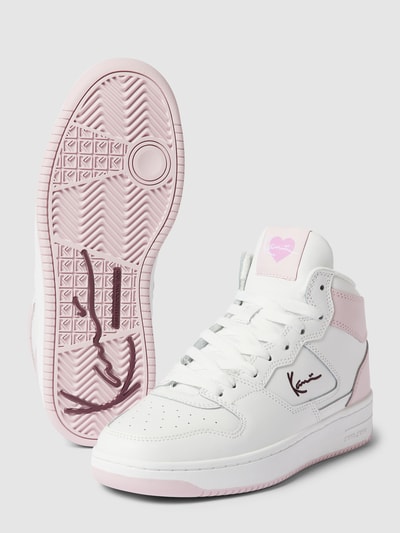 KARL KANI Sneaker mit tonalem Besatz Modell 'HIGH' Weiß 4