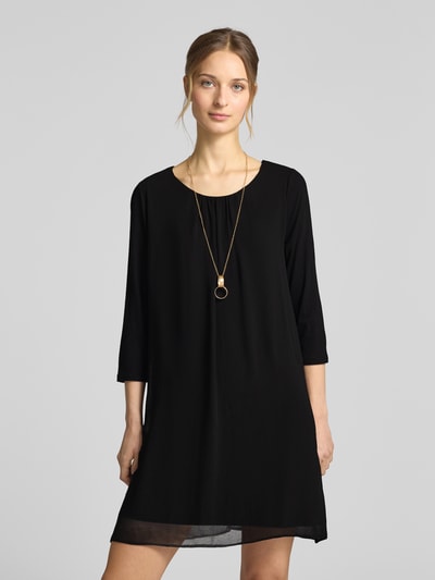 Apricot Minikleid mit Rundhalsausschnitt Black 4