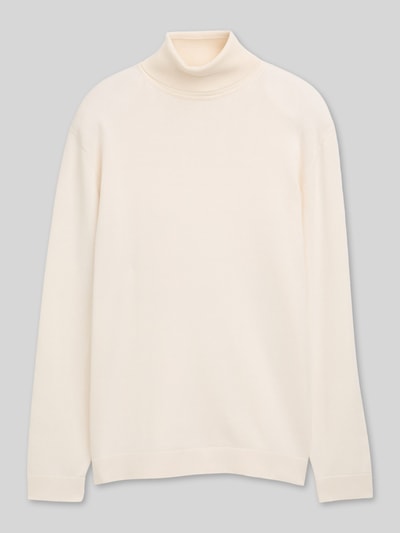 Tom Tailor Rollkragenpullover mit Feinstrickstruktur Weiss 2