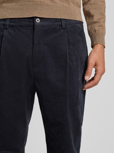 Casual Friday Corduroy broek met achterzakken, model 'MARC' Donkerblauw - 3
