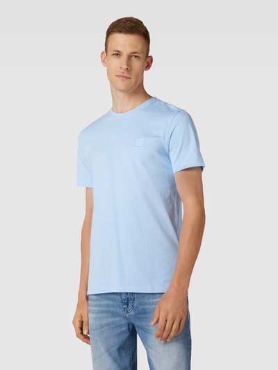 BOSS Orange T-Shirt kaufen online mit \'Tales\' Modell (hellblau) Label-Stitching