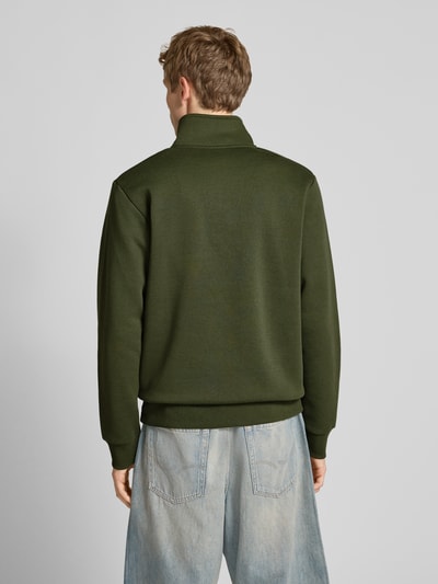 Jack & Jones Sweatshirt met opstaande kraag, model 'AKOTO' Donkergroen - 5