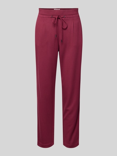 Christian Berg Woman Regular fit stoffen broek van viscosemix Donkerrood - 2