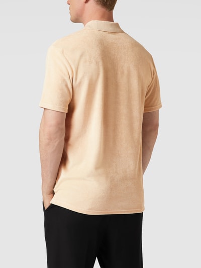 BOSS Orange Poloshirt mit Label-Stitching Modell 'Petowel' Offwhite 5
