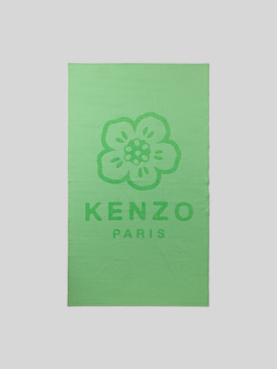 Kenzo Strandhandtuch mit Label-Detail Gruen 1